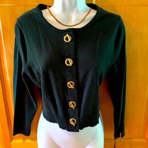 COPY - Calvin Klein sweater gold buttons.